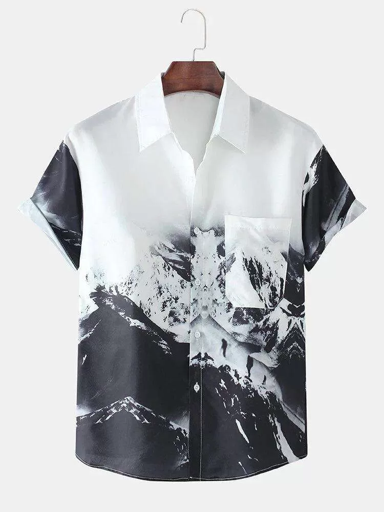 Mountain Adventure Digital Printed Shirt