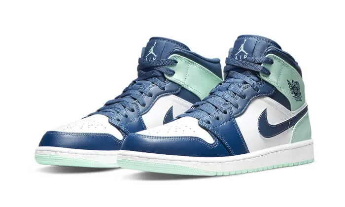 Nike Air Jordan 1 Mid Mystic Navy Mint Foam