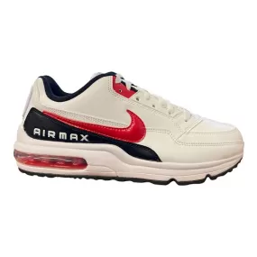 Nike men's low sneakers Air Max LTD 3 BV1171 100 white-red-black 