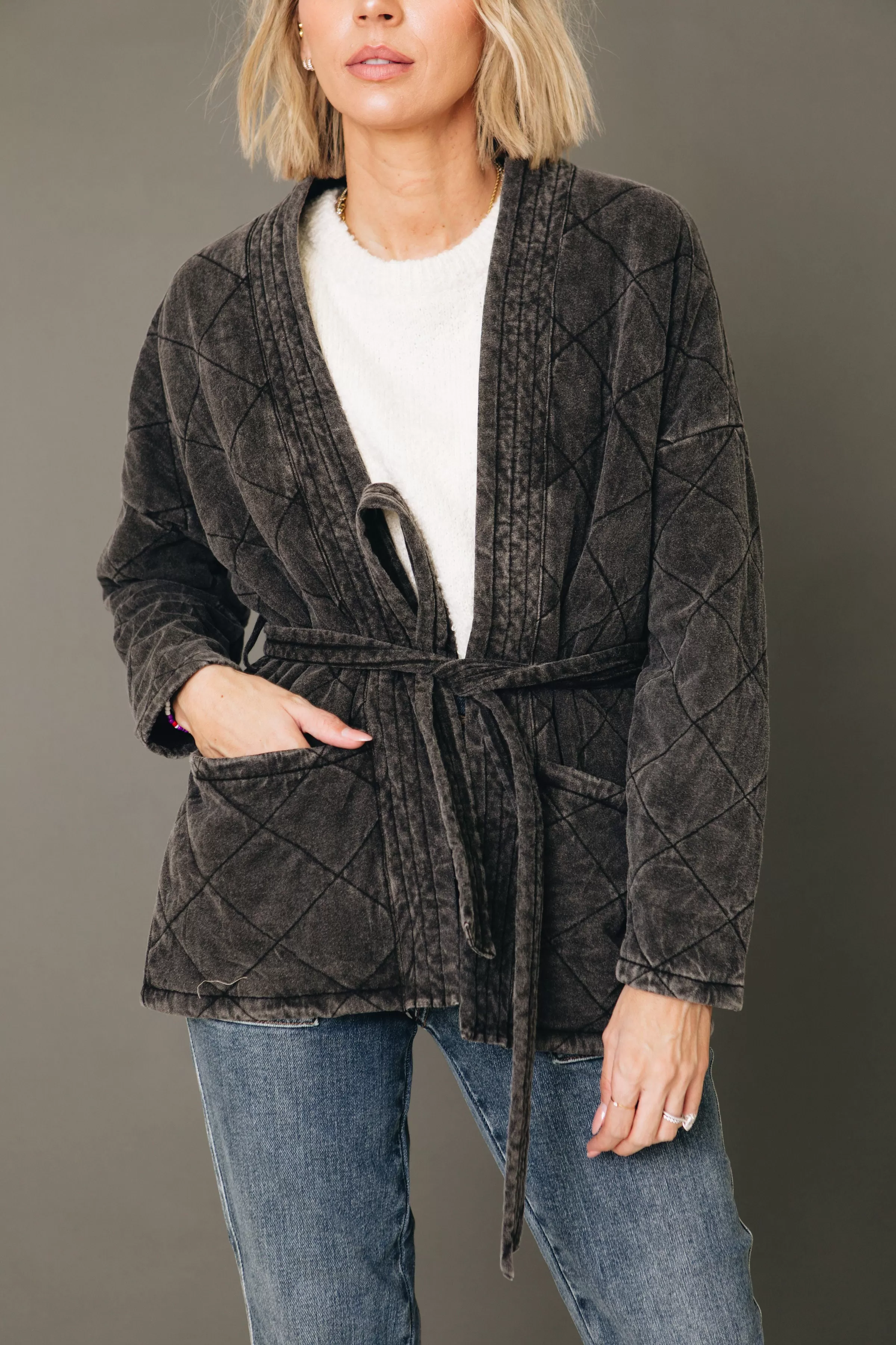 Nurture Nest Quilted Cardigan (S-L)