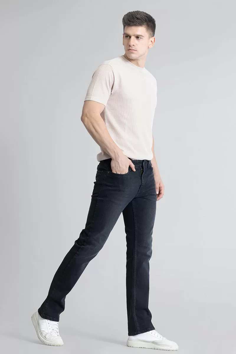 Obsidian Washed Black Straight Fit Jeans