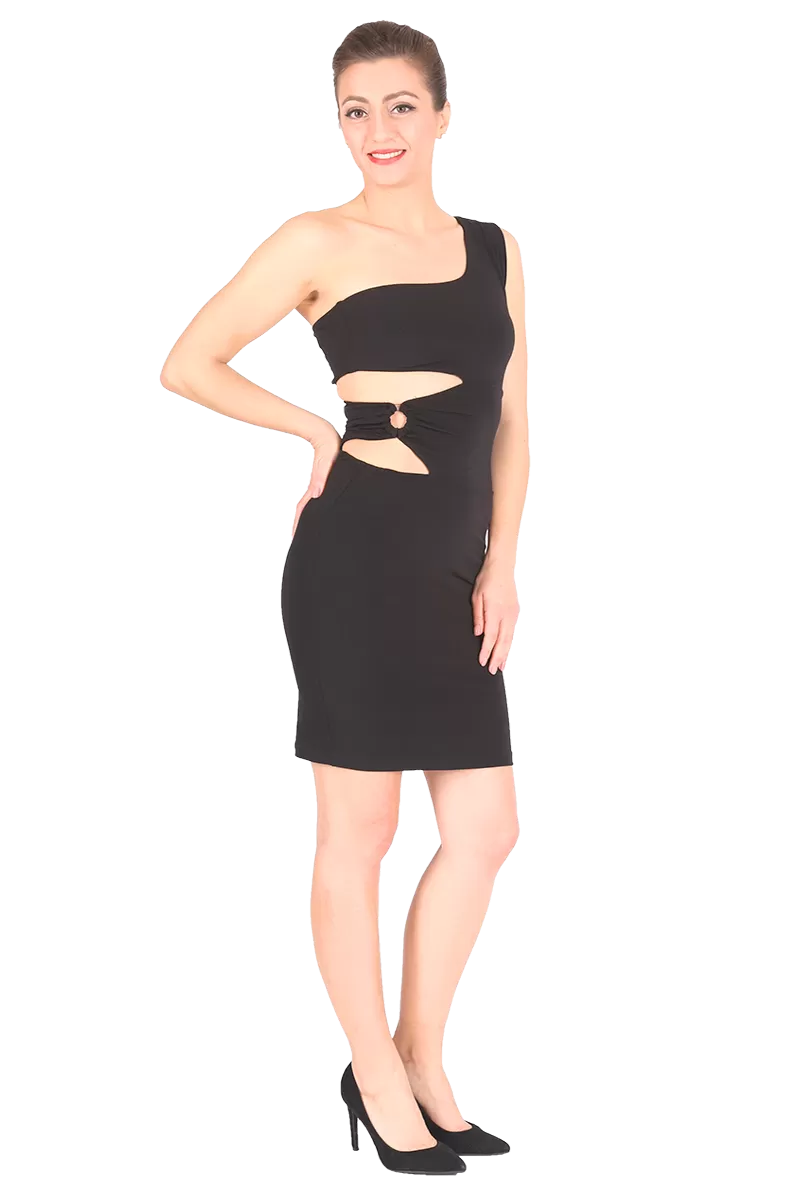 One-shoulder Tango Dress With Cutouts