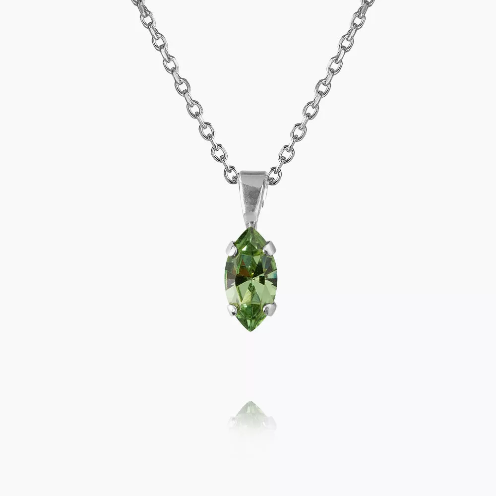 Petite Navette Necklace / Peridot