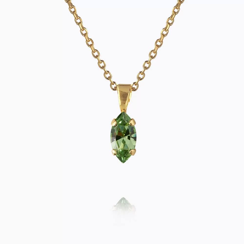 Petite Navette Necklace / Peridot