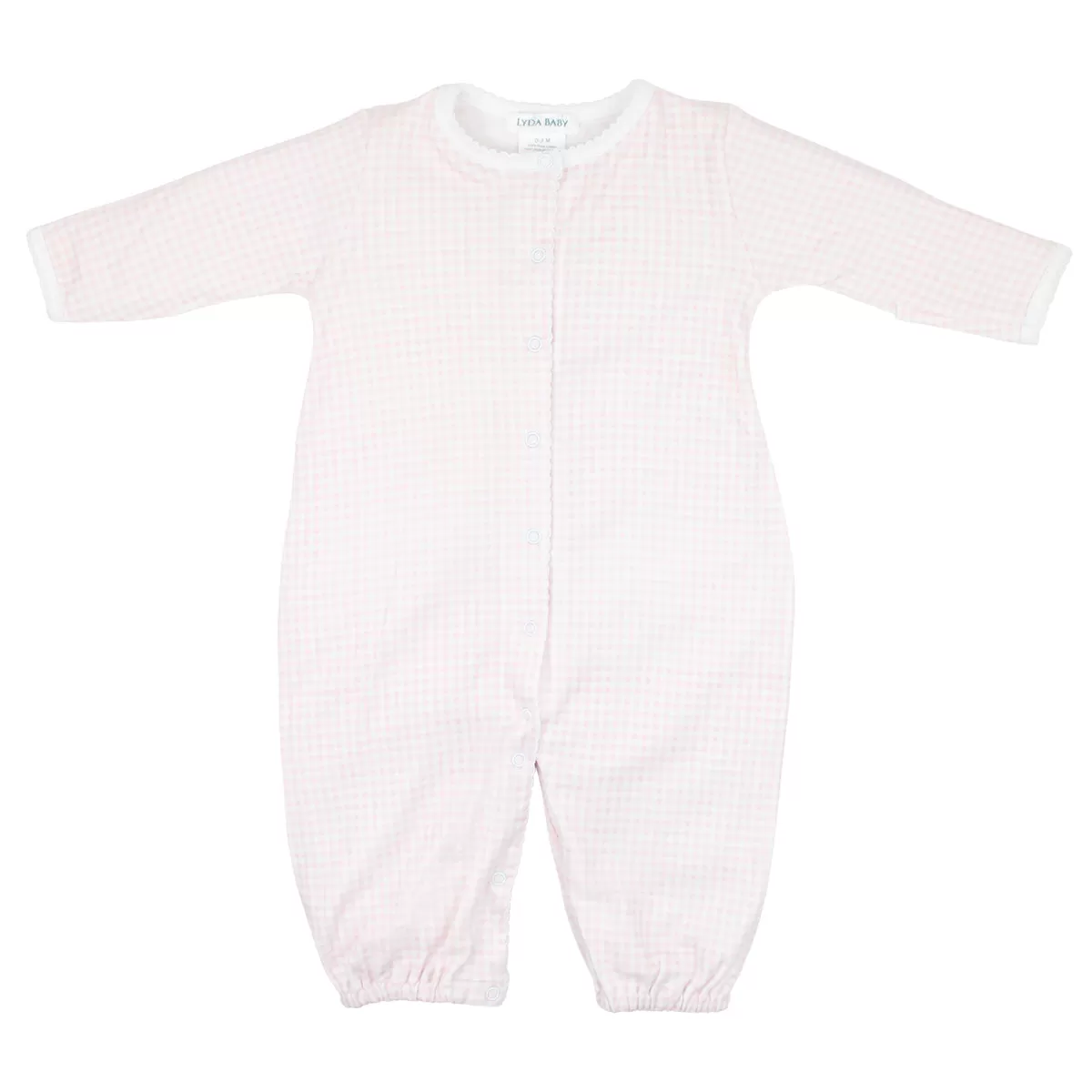 Pink Vichy Printed converter |  Baby Girl