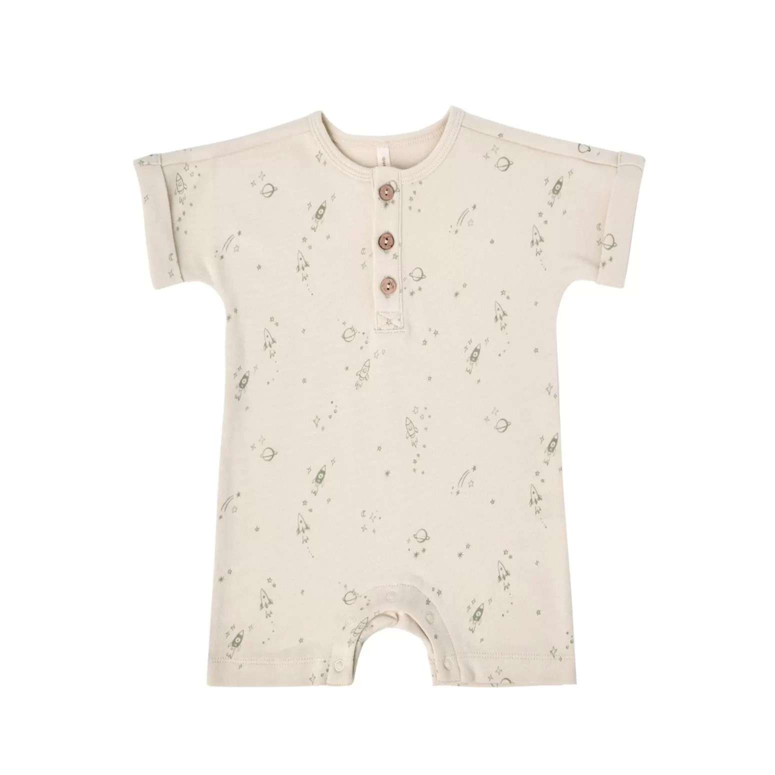 Quincy Mae Baby S/S One Piece _Off White QM103-187