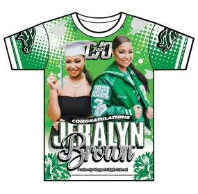 "Jeralyn" Custom Designed Graduation 3D shirt