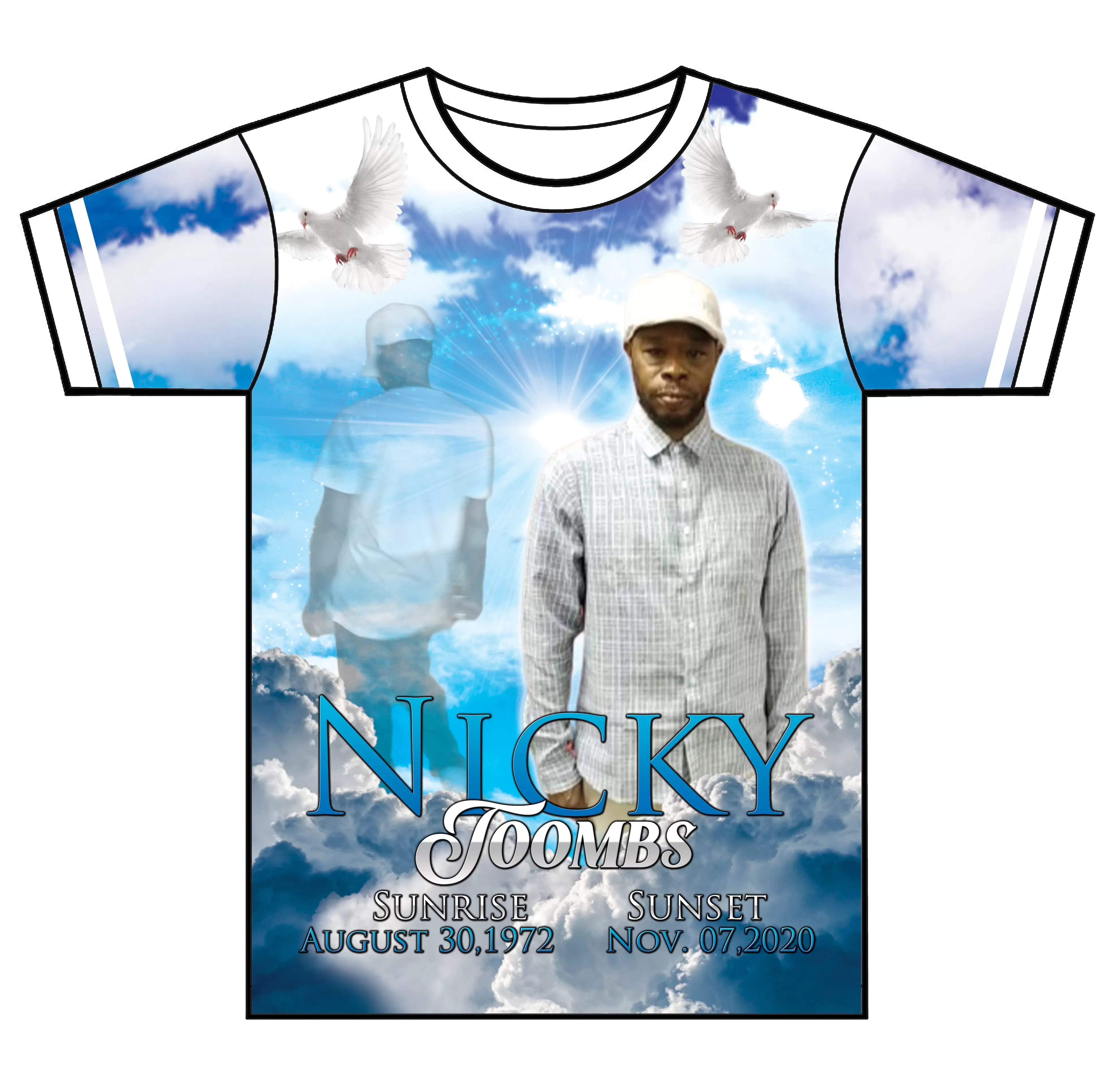 "No Turning Back" Custom Designed Memorial 3D shirt