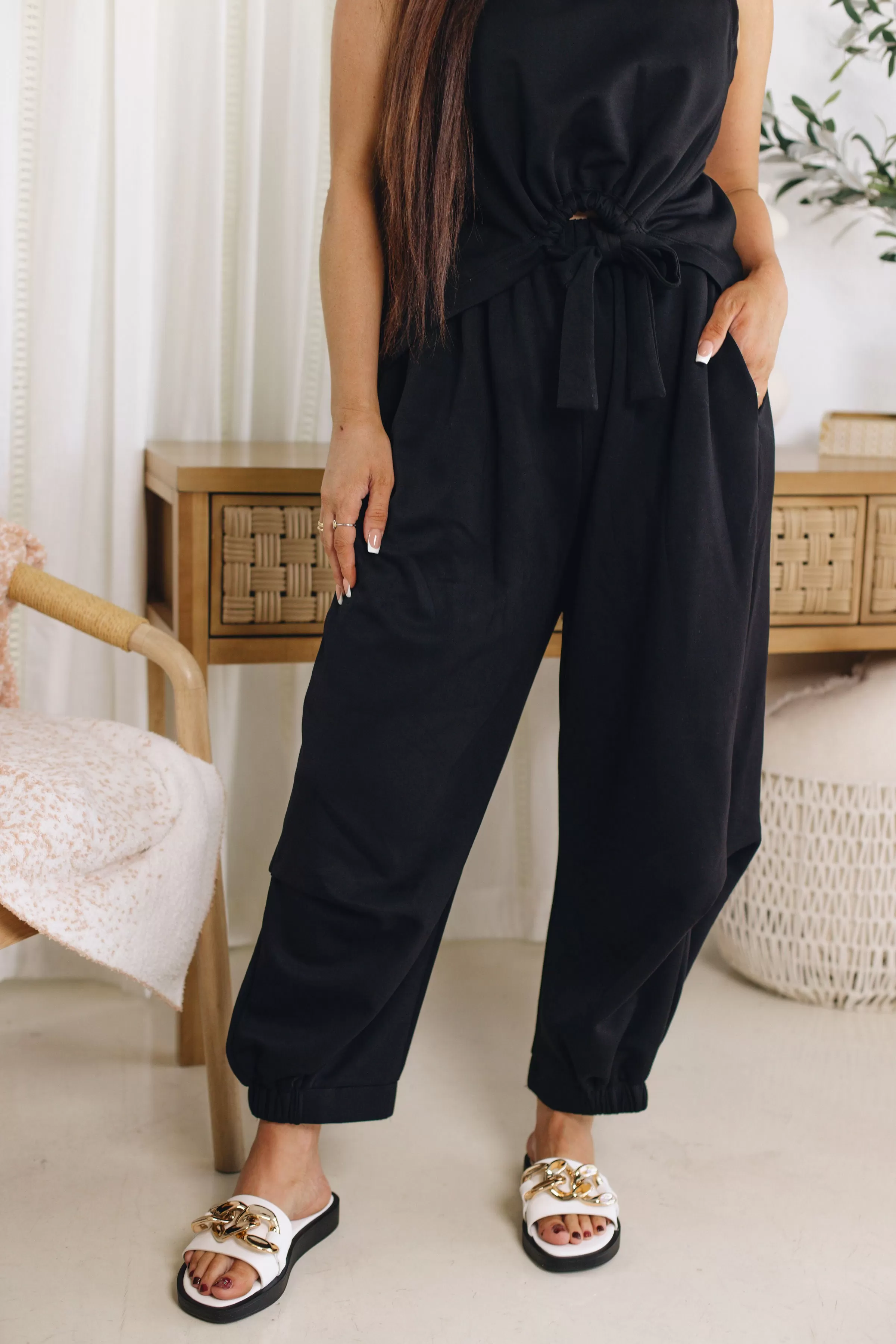 RESTOCKED Ariana Sleeveless Tie Top and Pant Set (S-3XL)