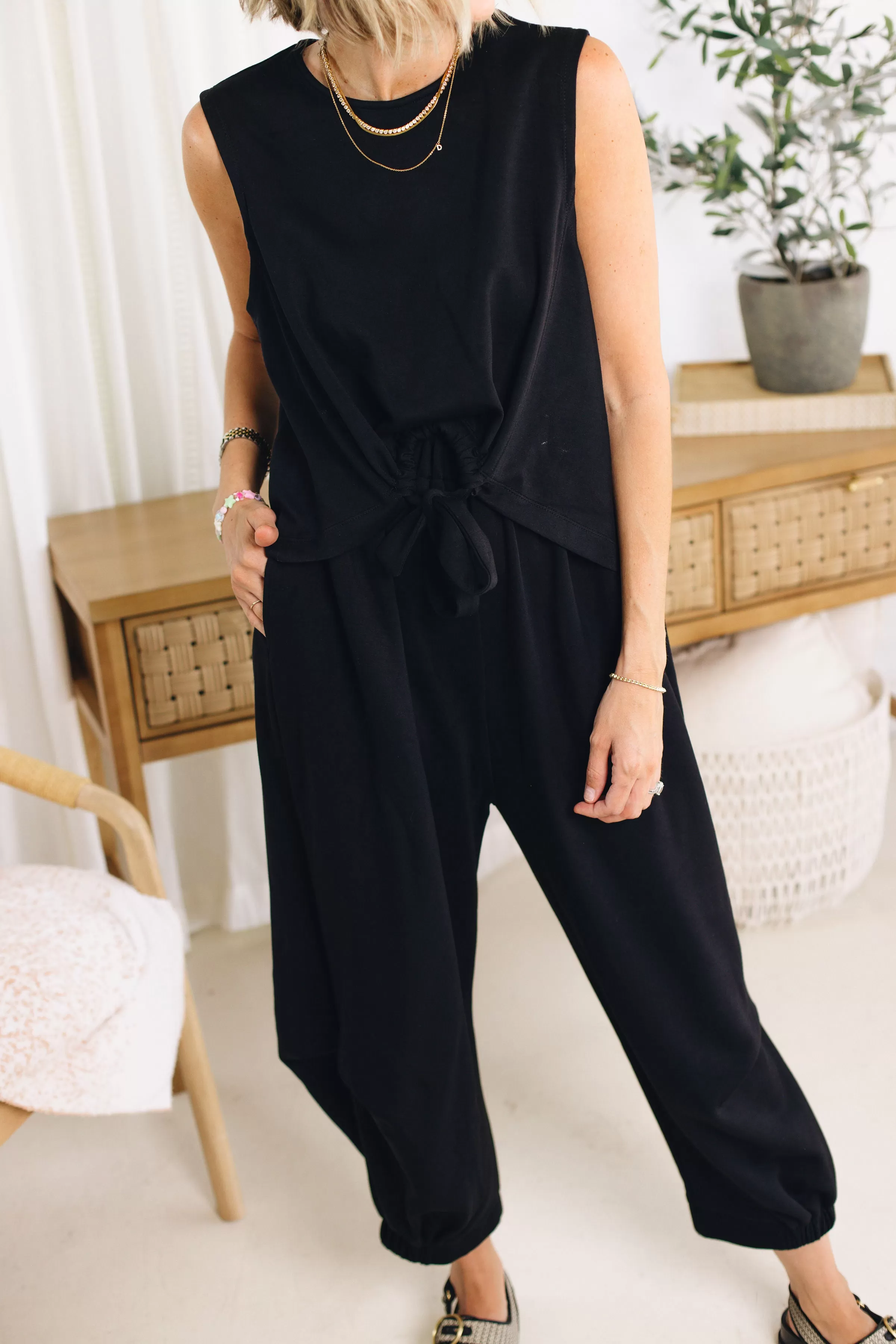 RESTOCKED Ariana Sleeveless Tie Top and Pant Set (S-3XL)