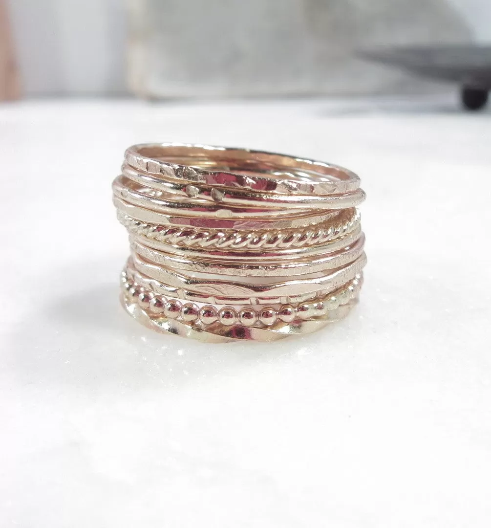 Rings Wave Pattern 1mm wide Choose Your Metal and Size