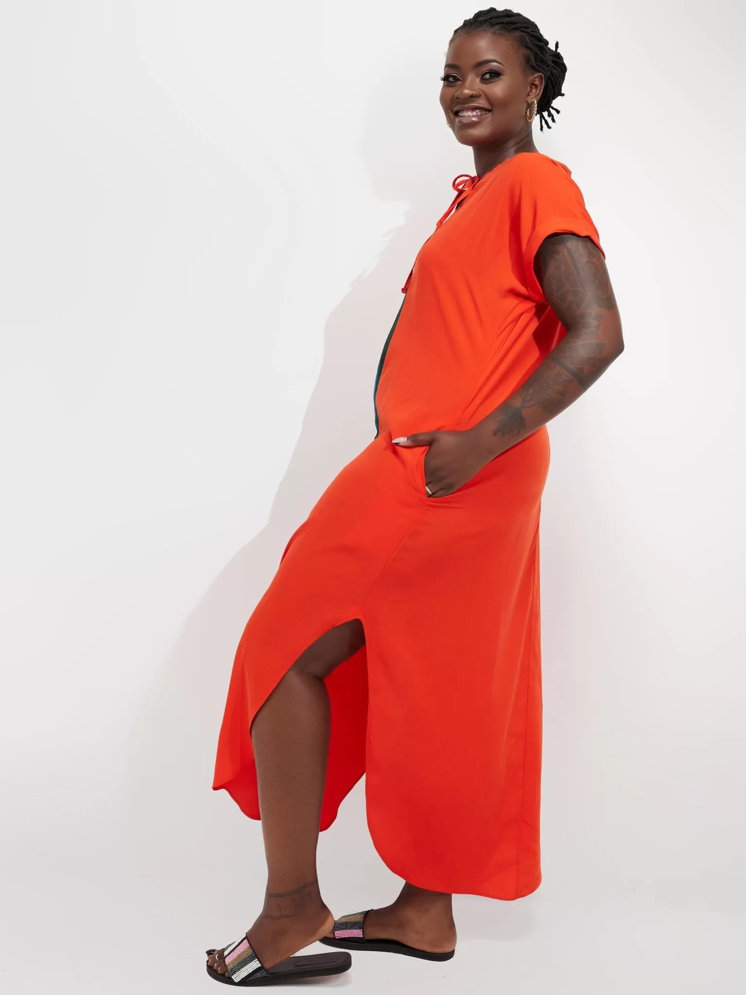 Salok Tanzi Maxi Dress - Orange