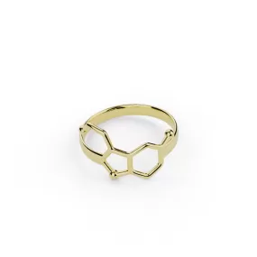 serotonin ring | 14K solid yellow gold