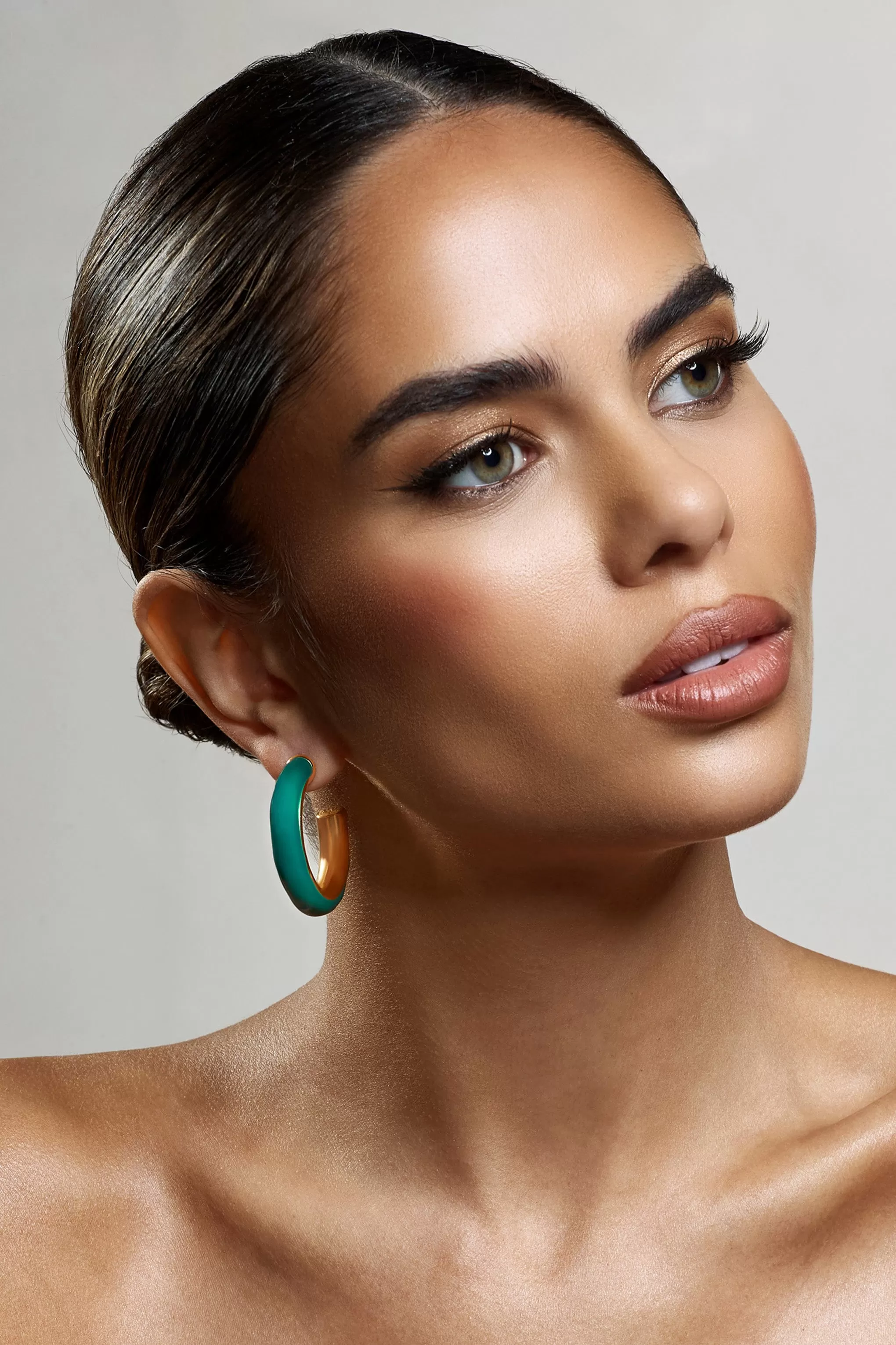 Sigma | Green Chunky Hoop Earrings