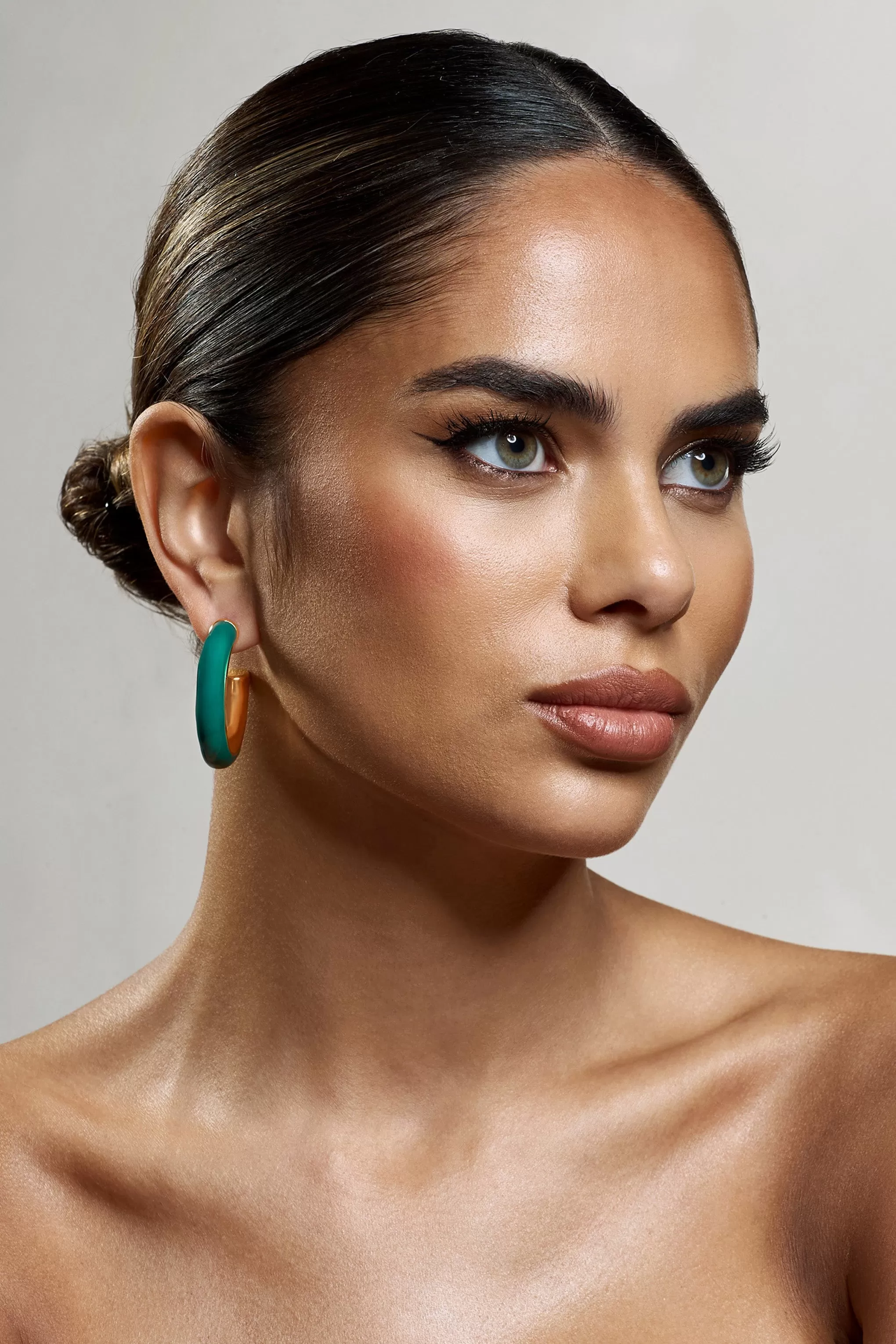 Sigma | Green Chunky Hoop Earrings