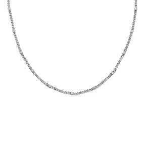 Silver CZ Dainty Choker