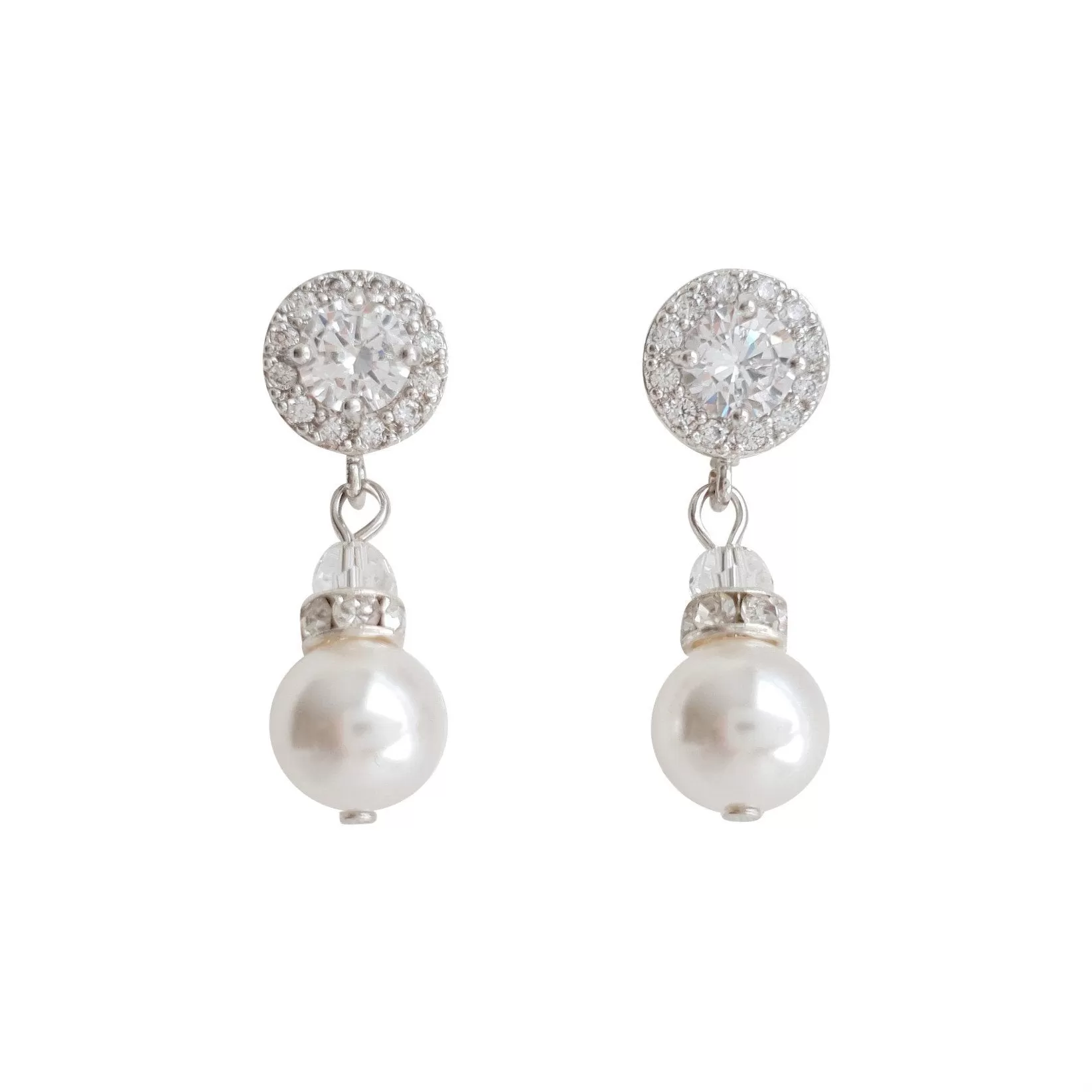 Simple Gold Pearl Earrings- Bronte