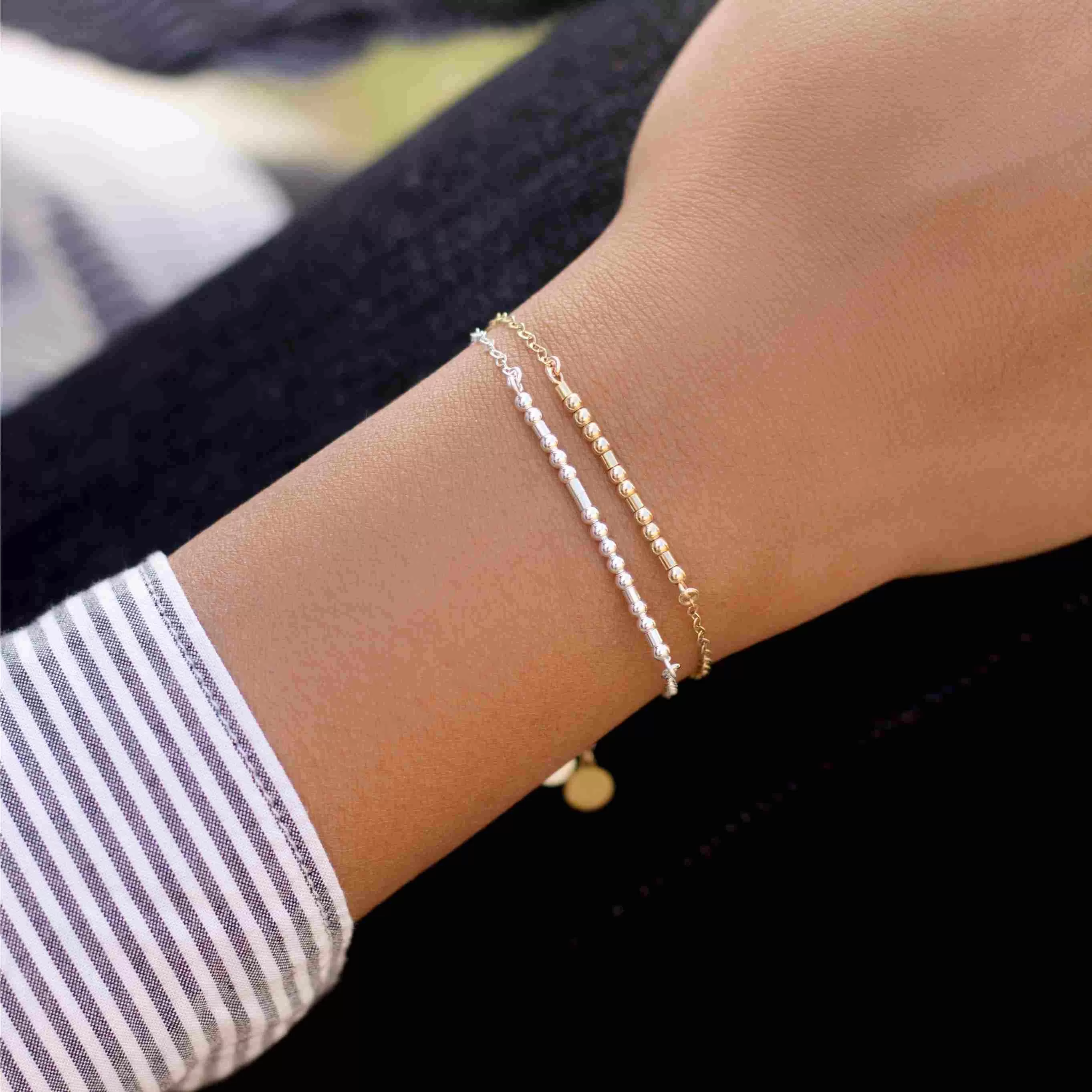 SISTER I MISS YOU - MORSE CODE BRACELET