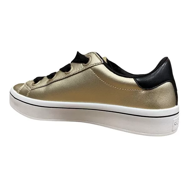 Skechers women's sneakers shoe Hi Lites Metallics Gold 957 GLD gold