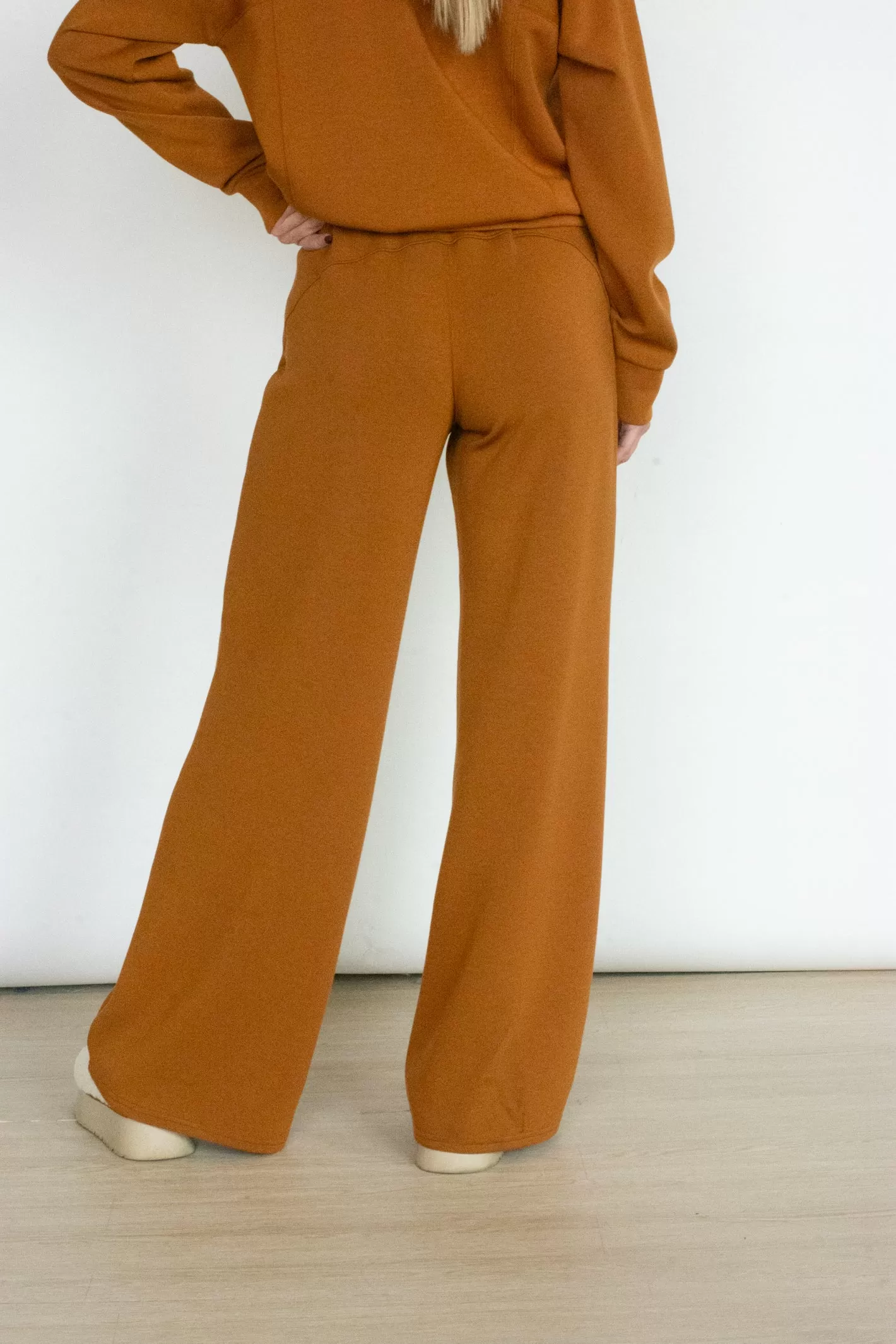 SPANX Air Essentials Butterscotch Wide Leg Pant