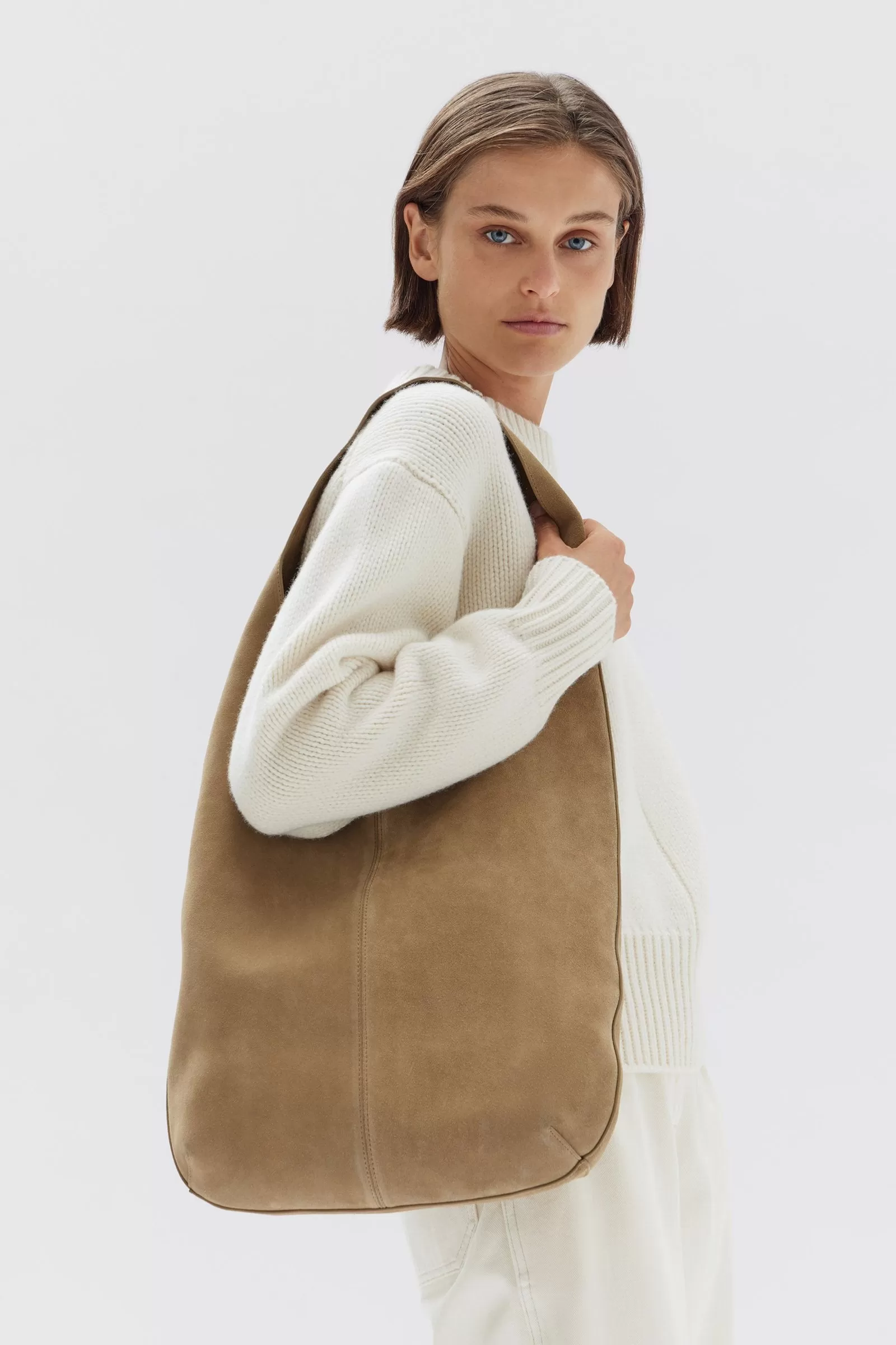 Suede Hobo Bag