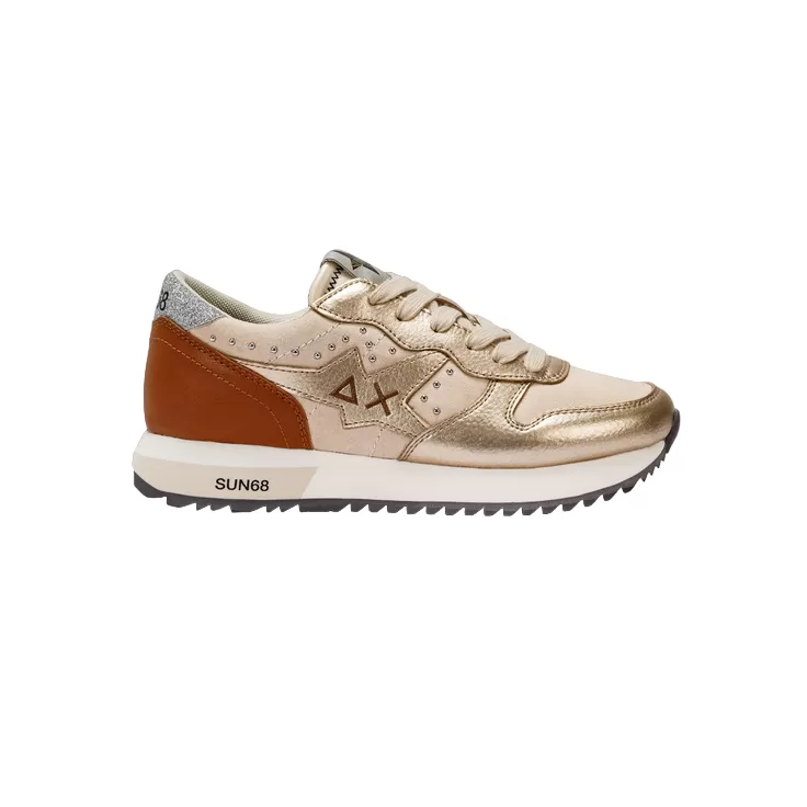 Sun68 women's sneakers shoe Stargirl Studs Z43212 16 beige