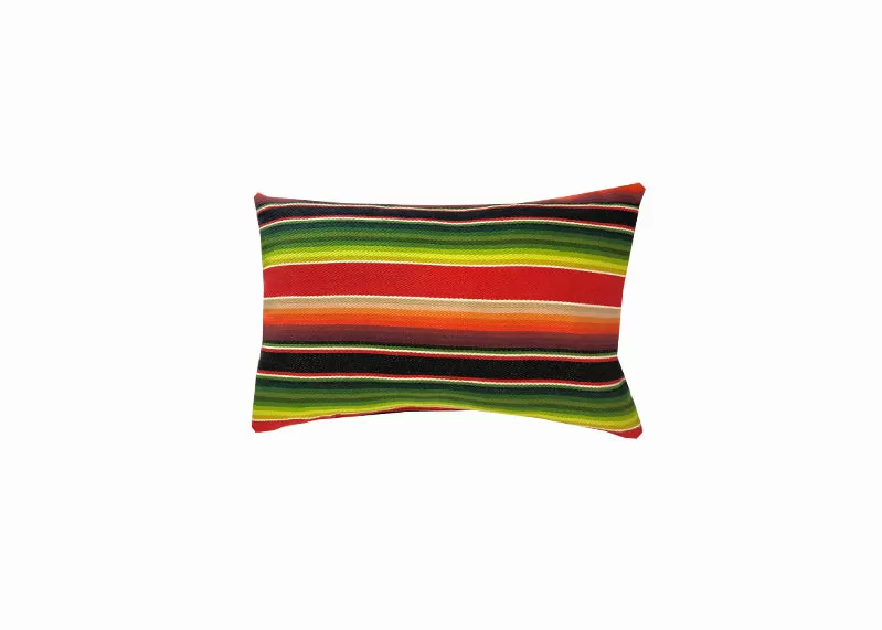 Sundance Serape Rectangular Home Pillow- Red