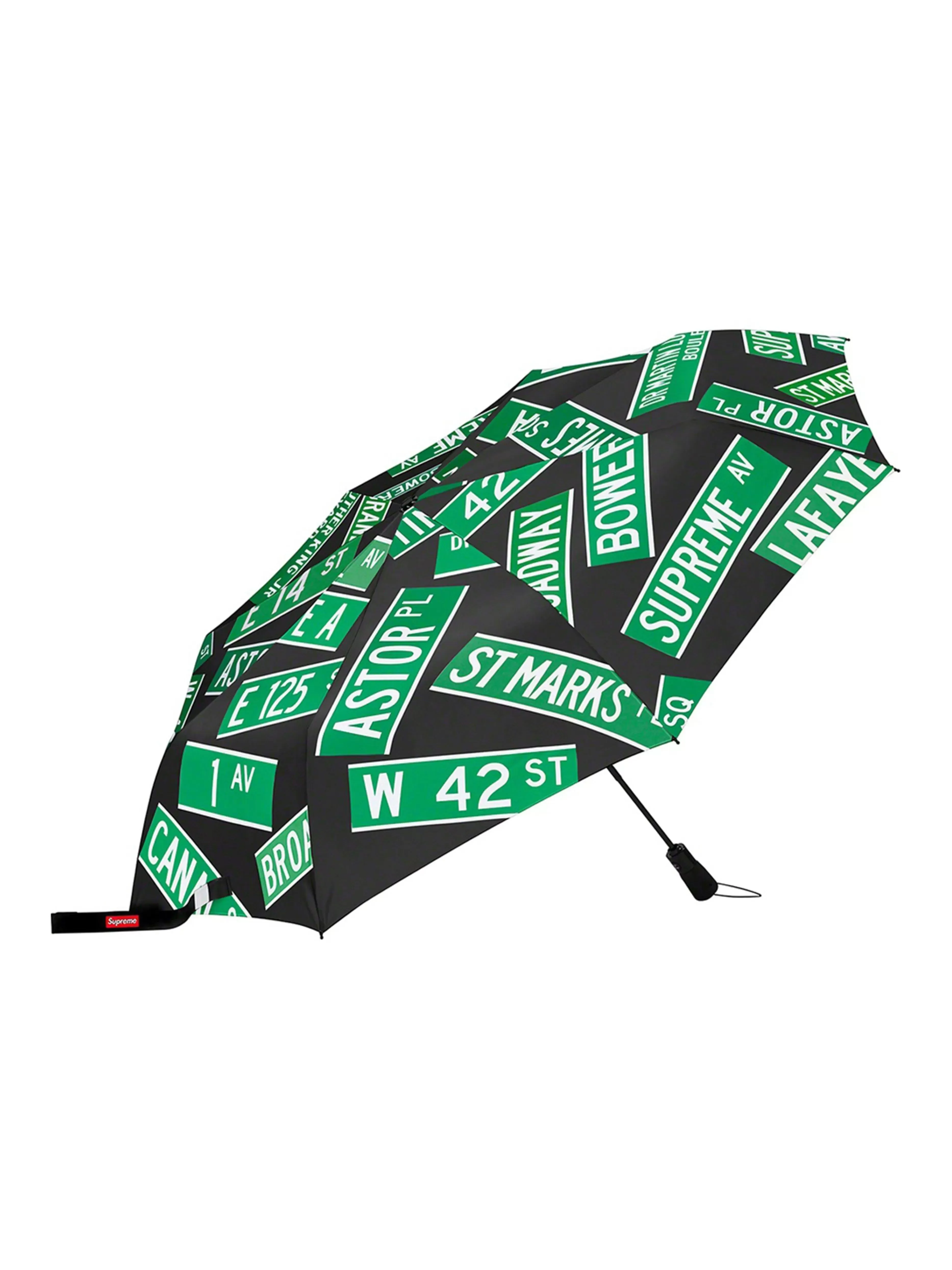 Supreme ShedRain Street Signs Umbrella Black [SS21]