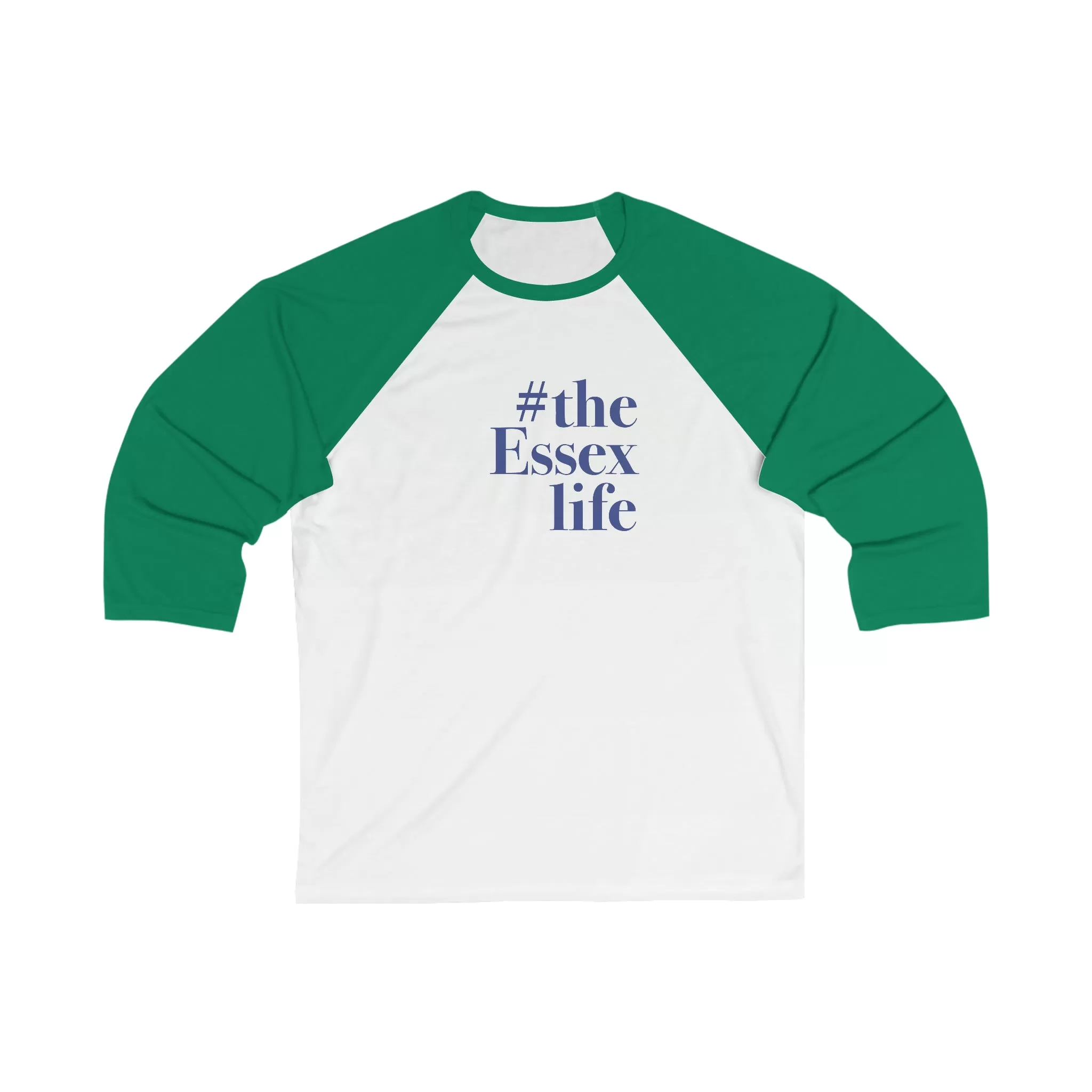 #theessexlife Unisex 3\4 Sleeve Baseball Tee