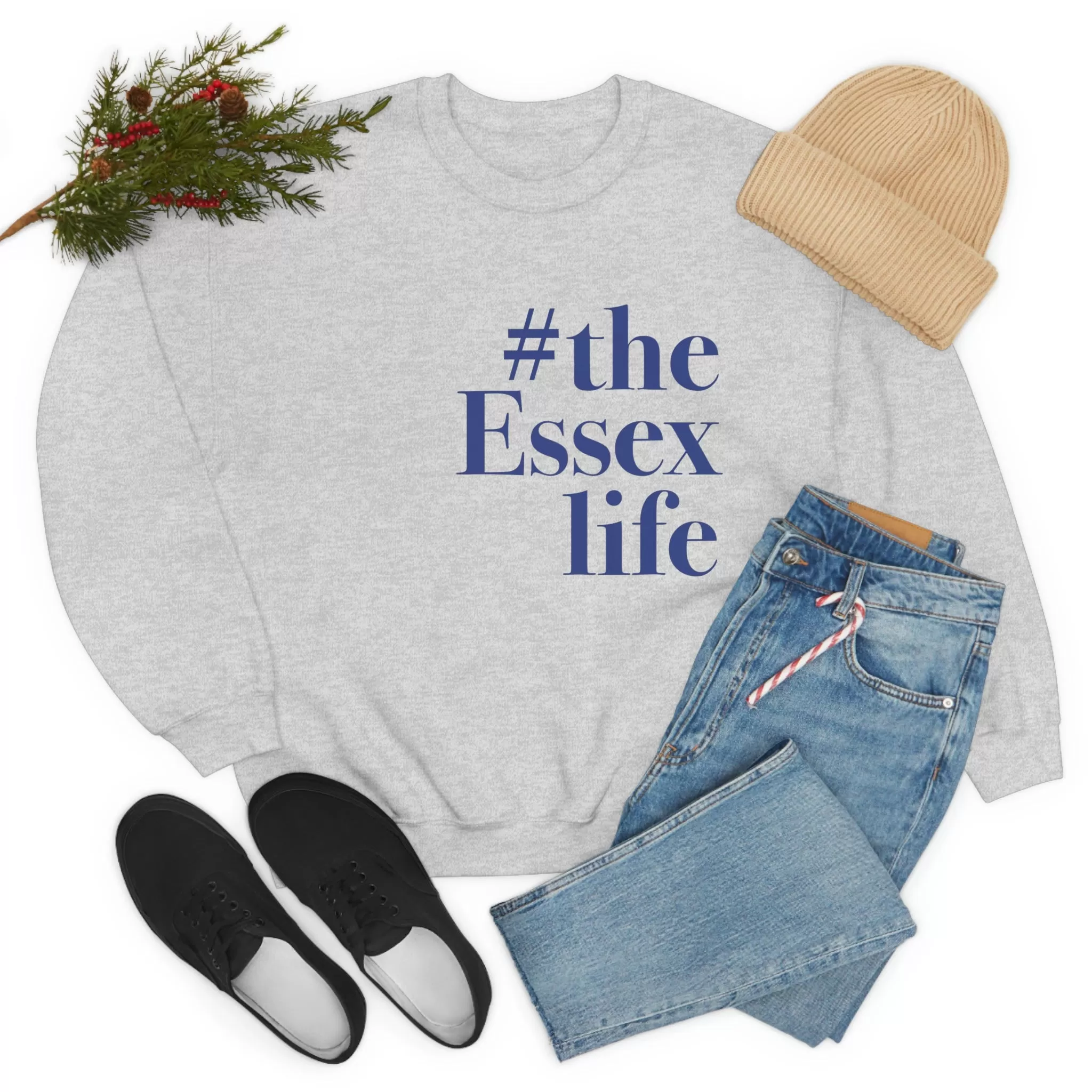 #theessexlife Unisex Heavy Blend™ Crewneck Sweatshirt