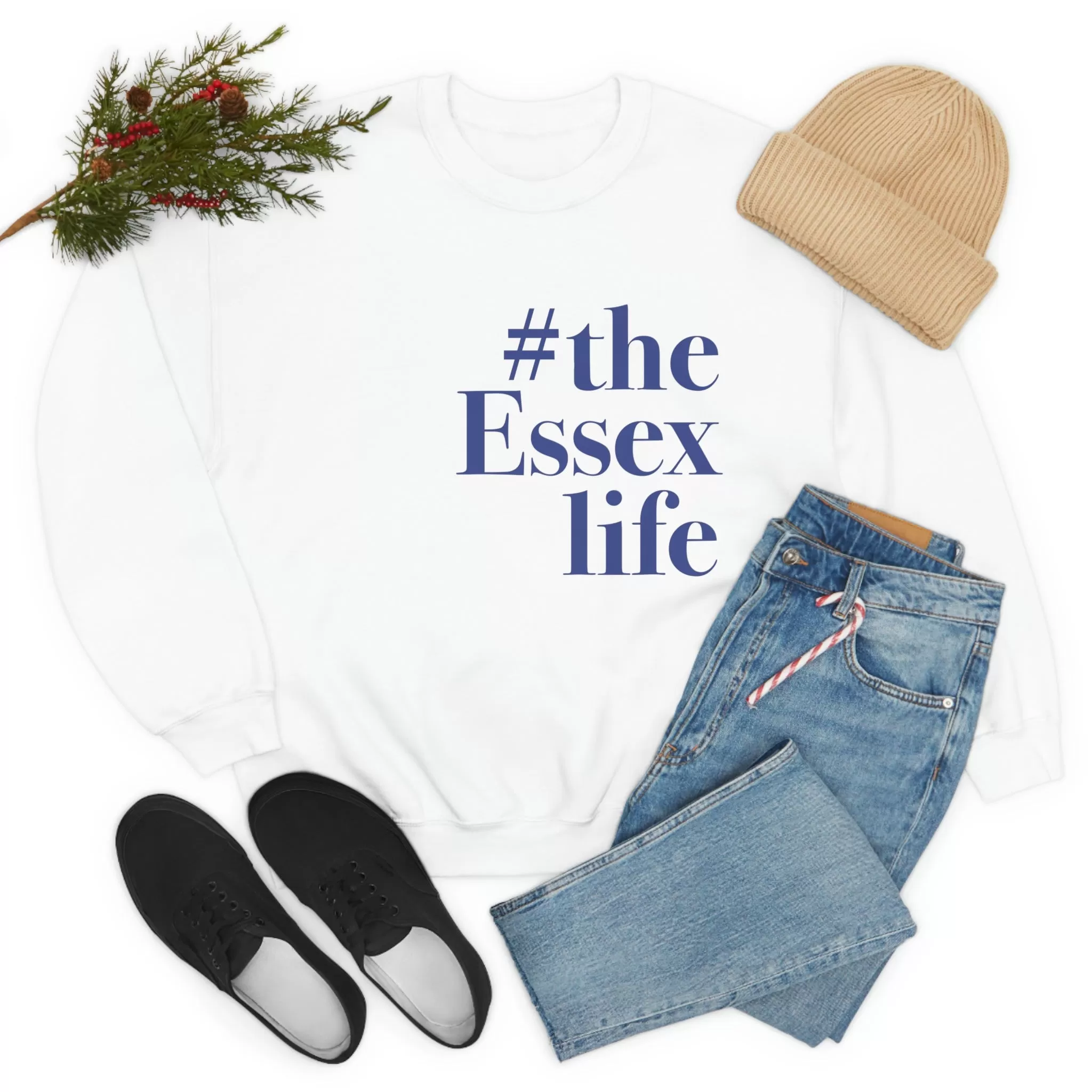 #theessexlife Unisex Heavy Blend™ Crewneck Sweatshirt