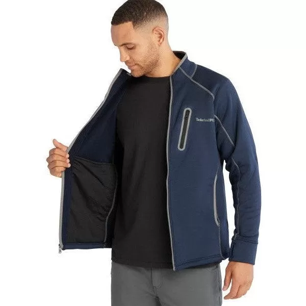 Timberland Pro Men's Reaxion Full Zip Athletic Fleece Jacket -Navy- TB0A55RW440