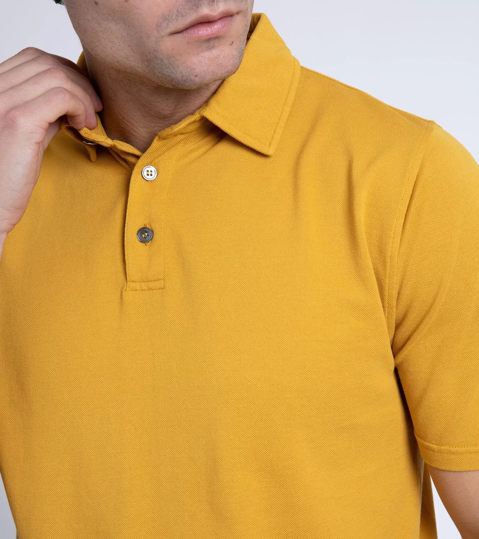 Trunk Moxon Short Sleeve Polo Shirt: Golden Yellow