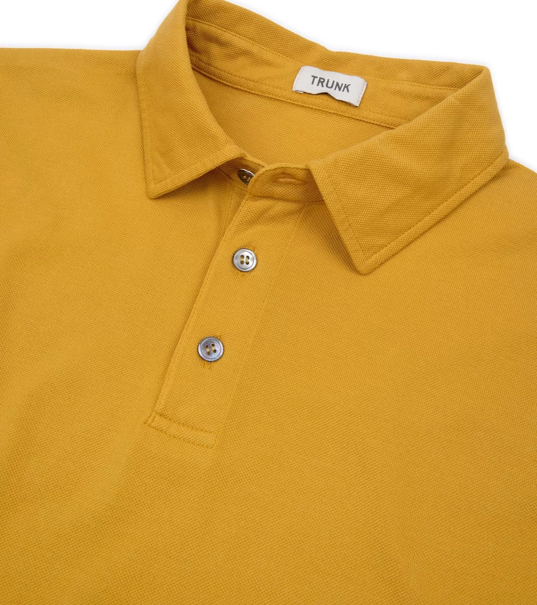 Trunk Moxon Short Sleeve Polo Shirt: Golden Yellow