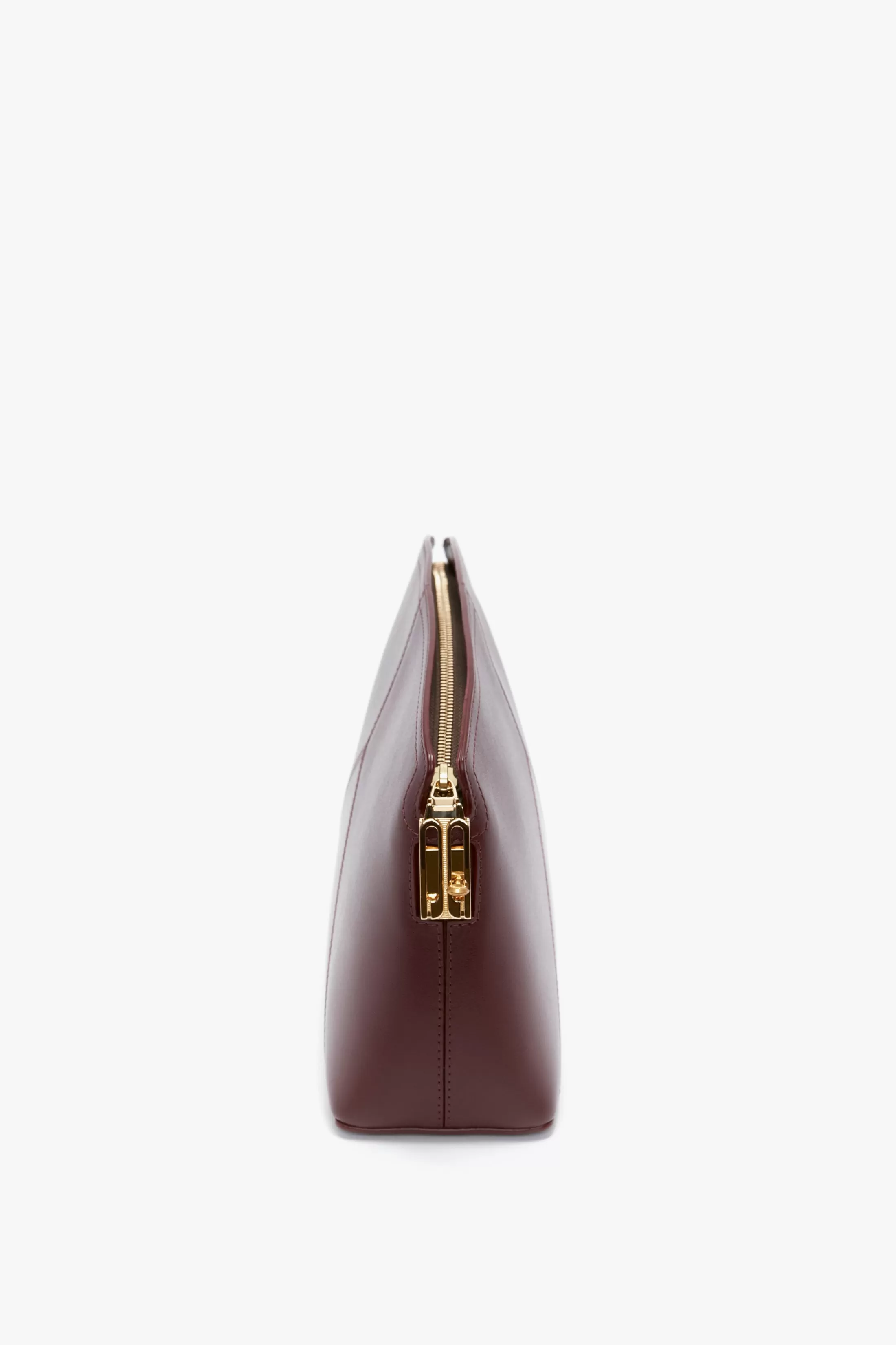 Victoria Clutch Bag In Burgundy Leather