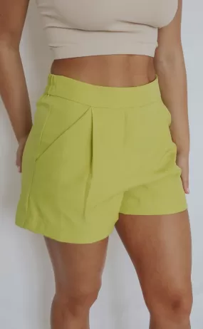 what a time shorts - lime