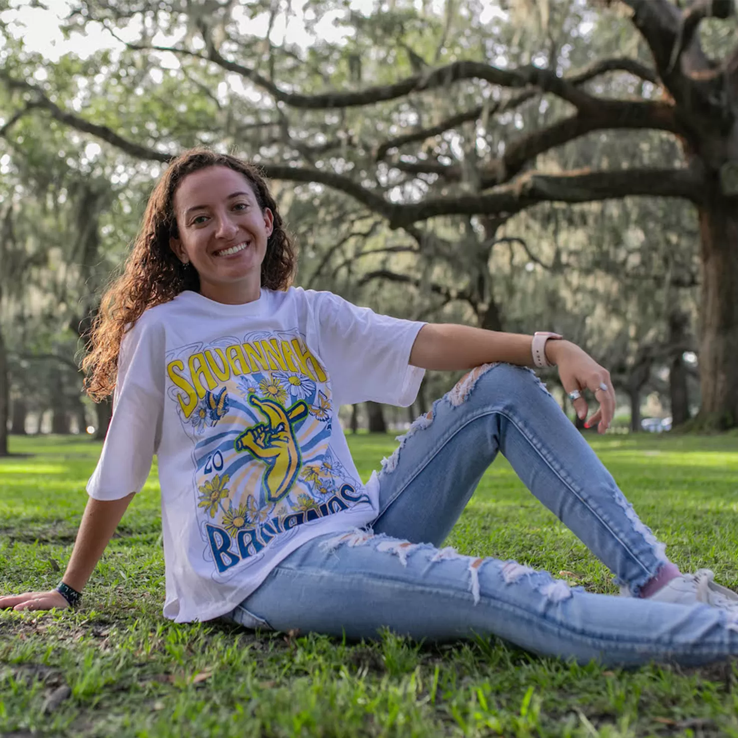 WOMEN'S Bananas Short Sleeve Woodstock Crop Tee