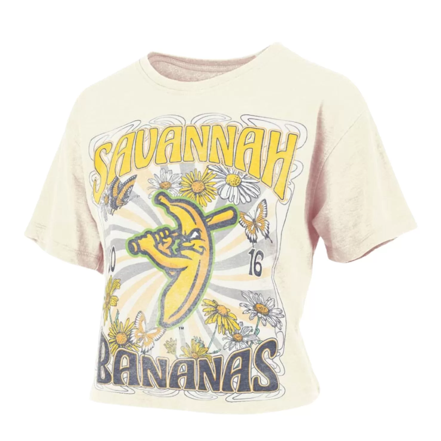 WOMEN'S Bananas Short Sleeve Woodstock Crop Tee