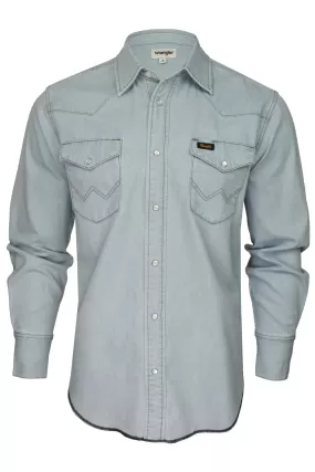 Wrangler Mens Denim 'Workshirt' - Long Sleeved