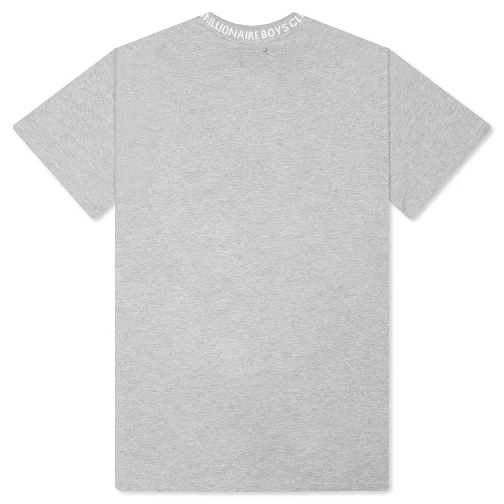 Wrapped S/S Knit Tee - Heather Grey